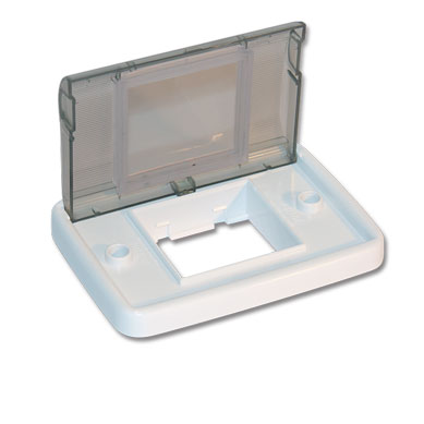 BASTIDOR BLANCO Y TAPA TRANSPARENTE-DE EMB Y SUP PARA INTERIOR E INTEMPERIE