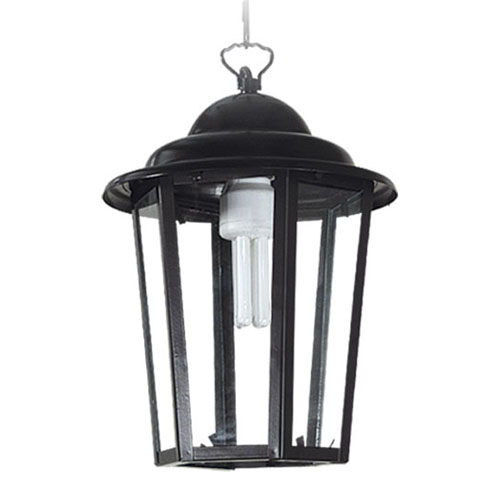 FAROL DE HIERRO HEXAGONAL C/CADENA-NEGRO TEXT