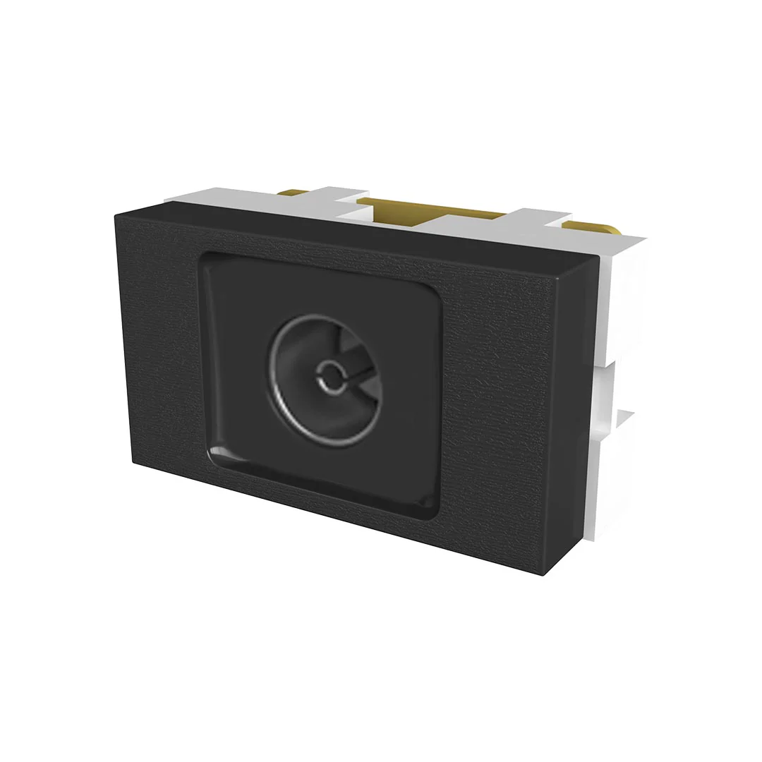 TOMA T.V. PASANTE PIN GRUESO 0 DB 75?-ELECTROMECANICOS-NEGRO