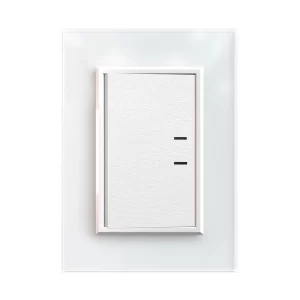 TAPA CRISTAL CON BASTIDOR Y MARCO BLANCO-5 X 10 CM. 3 MODULOS-BLANCO