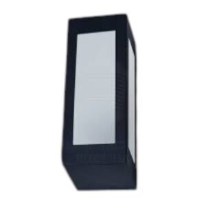 APLIQUE PARED RECTANGULAR 3 LADOS VIDRIO SATINADO E-27