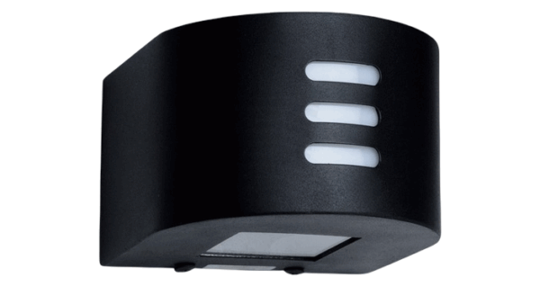 APLIQUE OVAL C/RANURAS ACRIL BIDIRECC NEG MIC G9 OPCION LUPA /VIDRIO