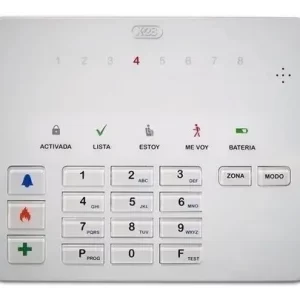 Teclado Alarma X-28 T8L-MPXH 8 Zonas Mensajes Hablados