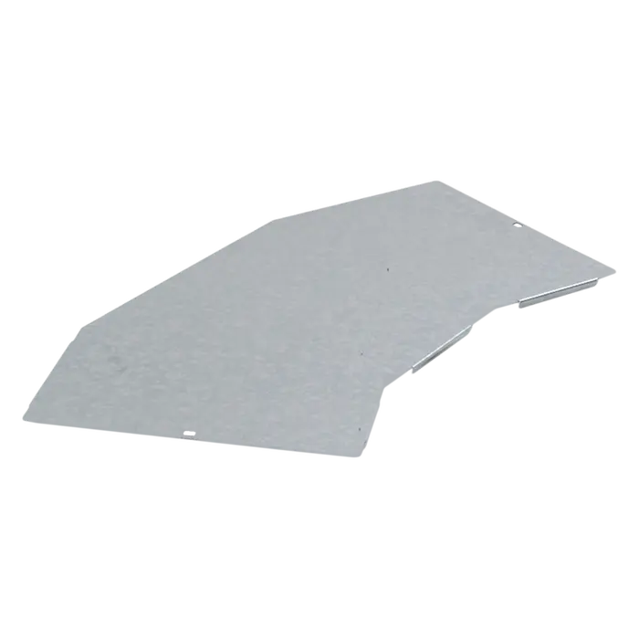 Tapa para curva escalera a 45º galvanizado en origen