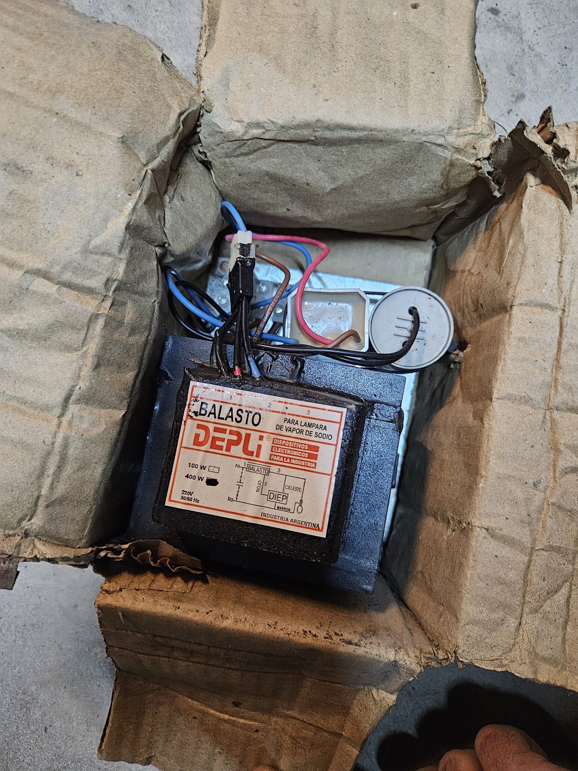 Balasto 400W Sodio alta presion