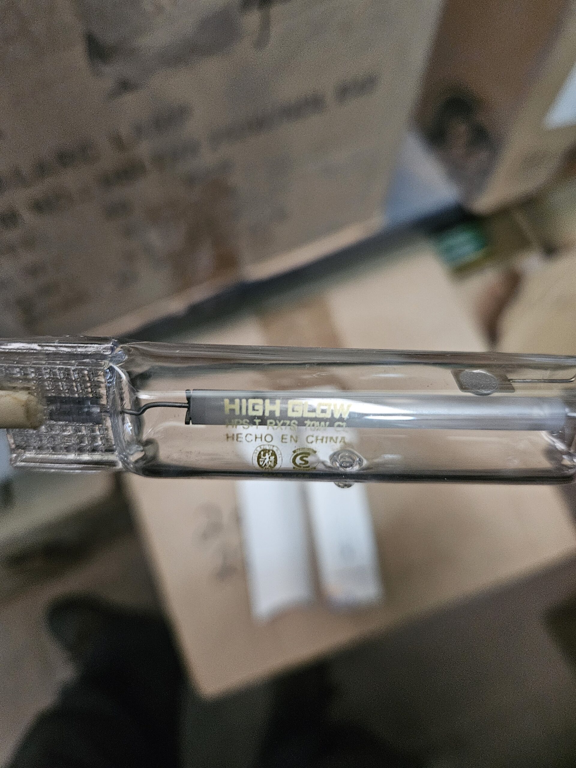 lampara 70W sodio Rx7s GE high glow - Imagen 3