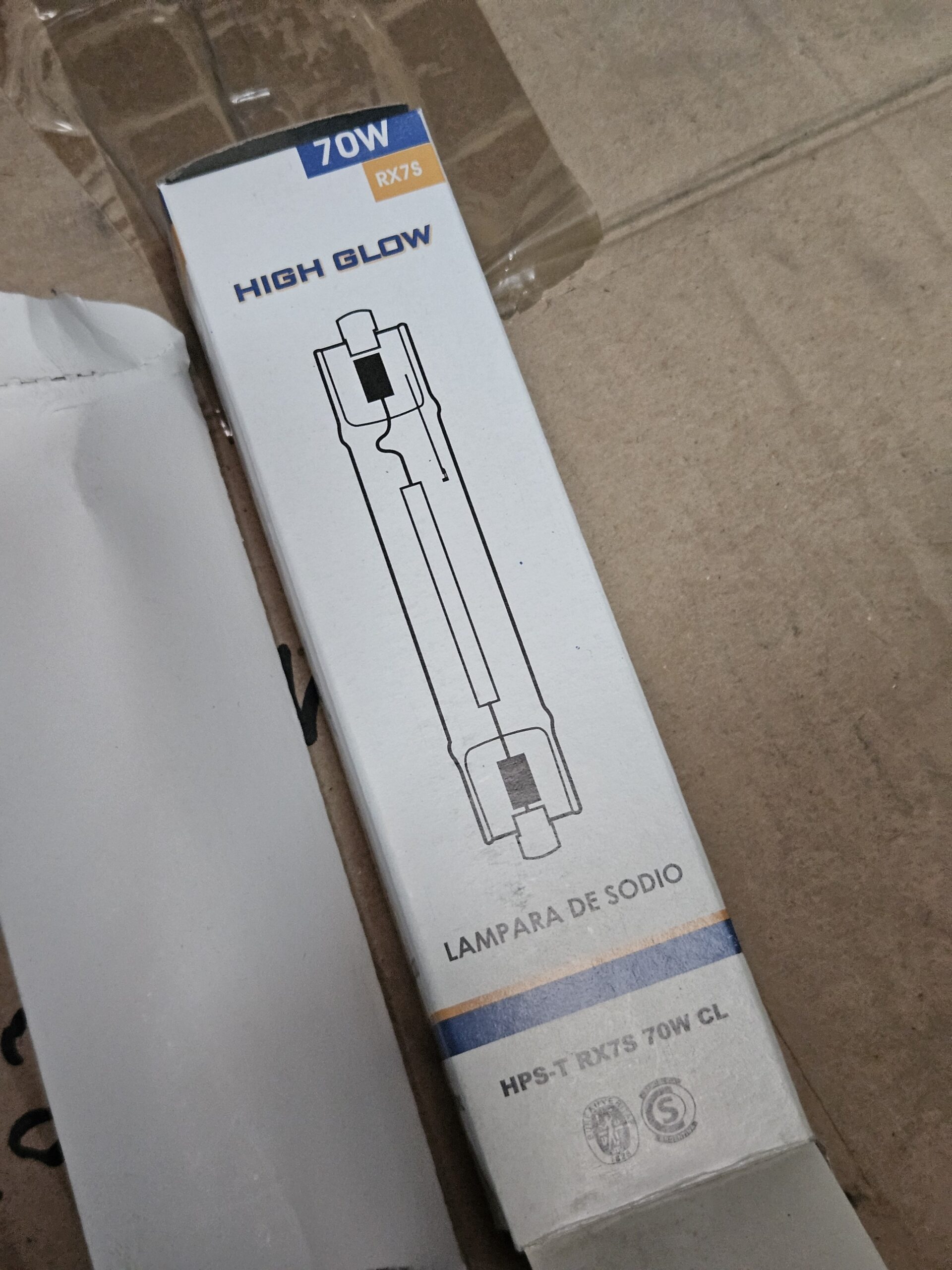 lampara 70W sodio Rx7s GE high glow - Imagen 4